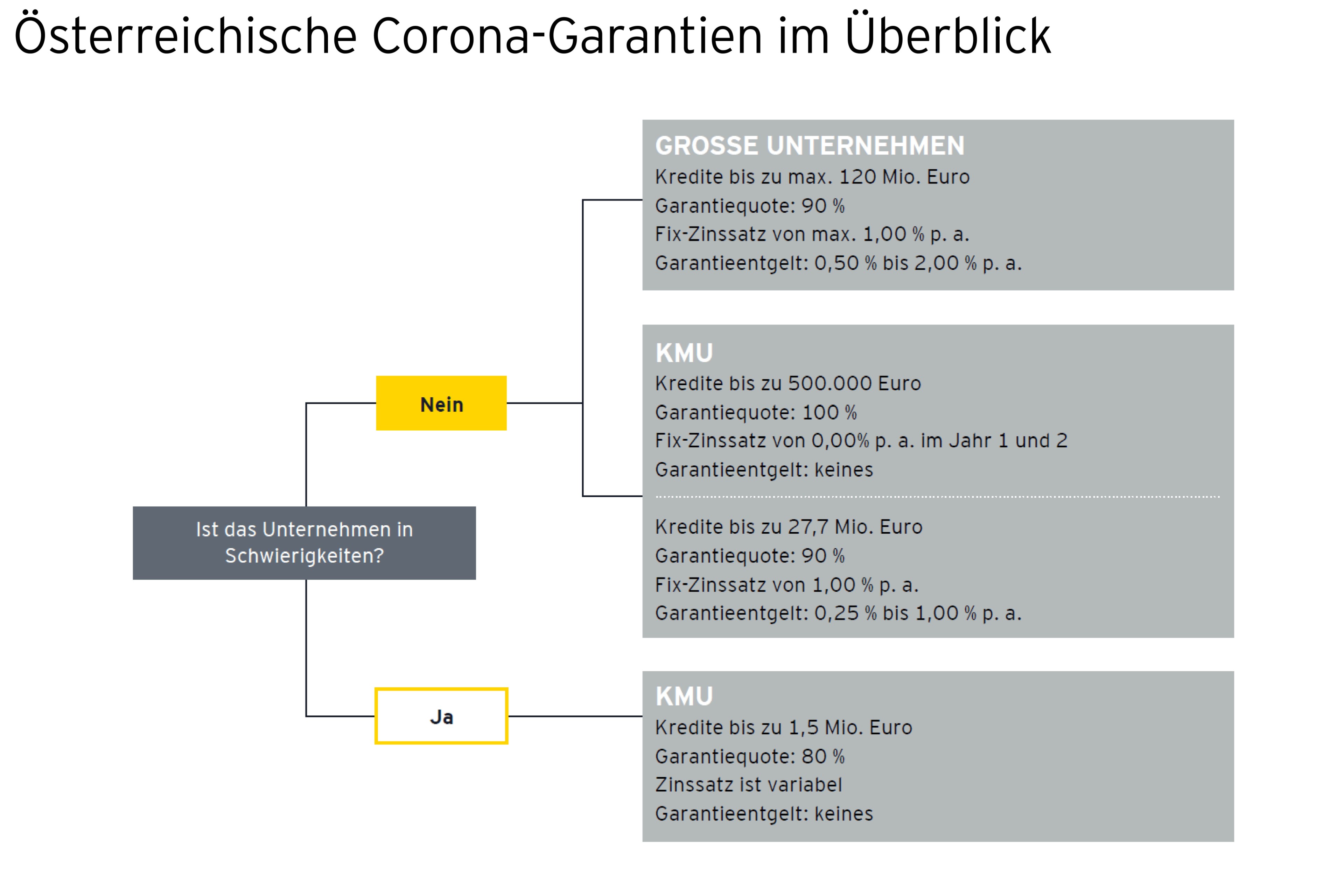 Österreichische Corona Garantien im Überblick