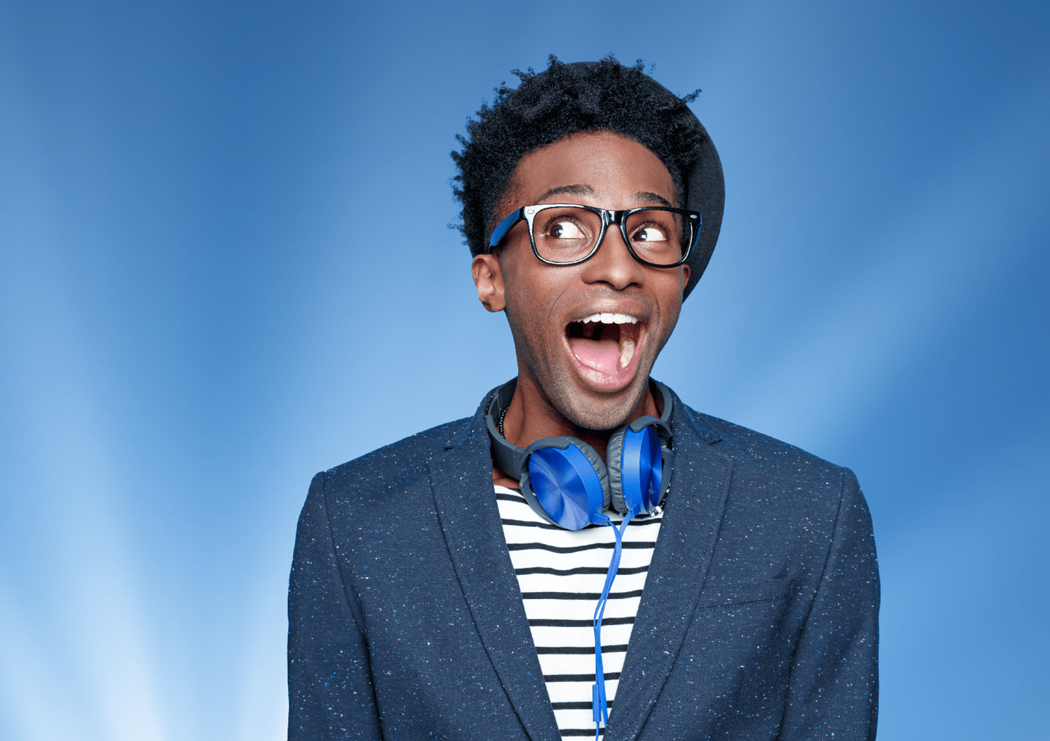 Das EY-Karriere-Event Tax Talent Days: Junger Mann ist fröhlich