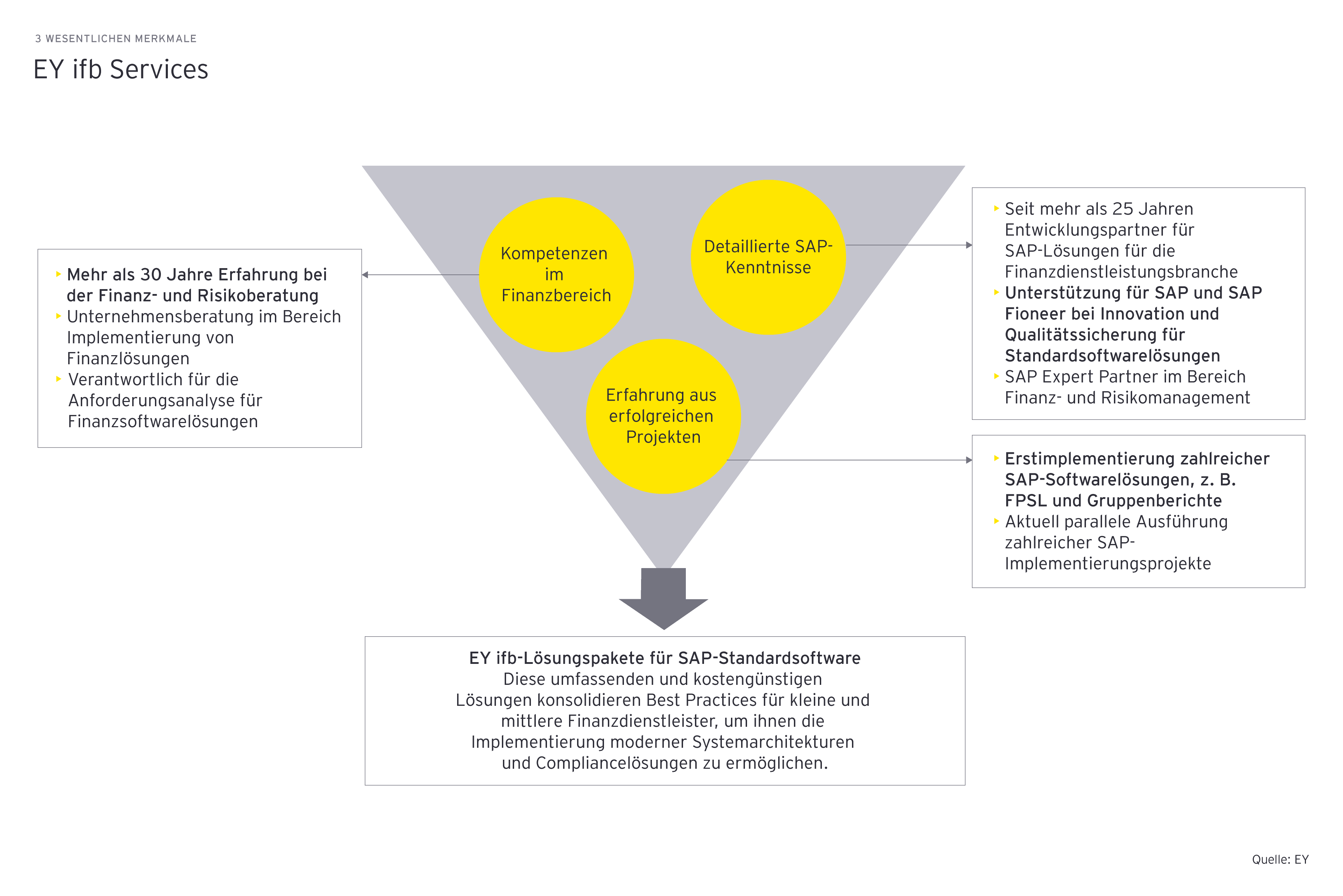 Diagramm Paketlösungen von EY ifb für SAP
