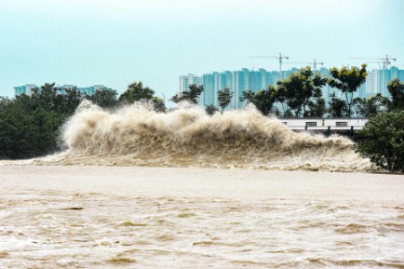 Taifun „Fitow“ wütet an Chinas Ostküste