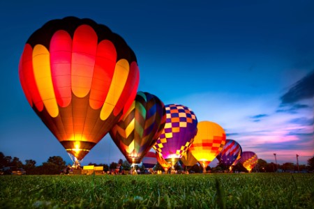 Hot Air Balloon Festival Night Glow