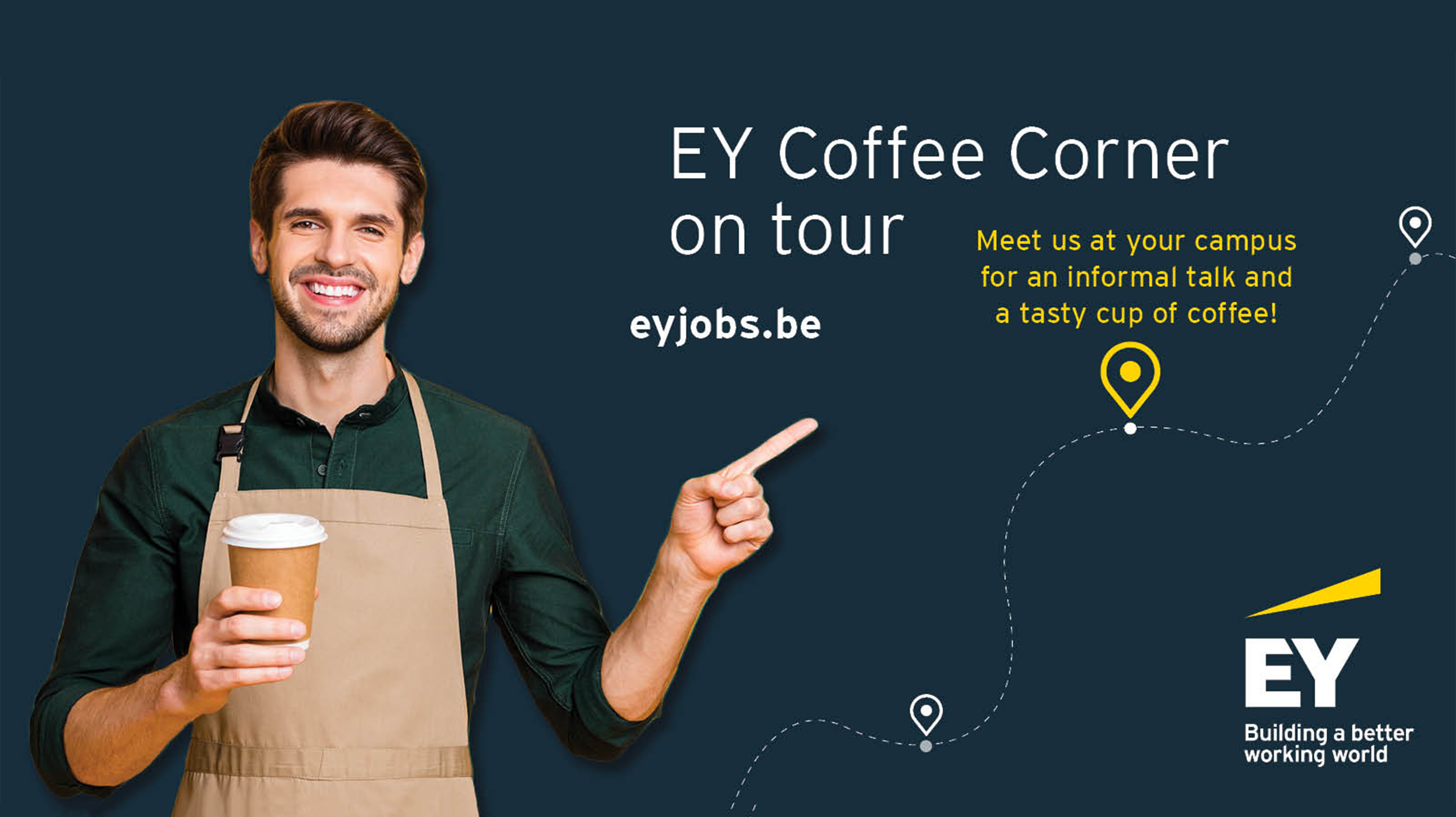 EY Coffee Corner on tour - promotional banner