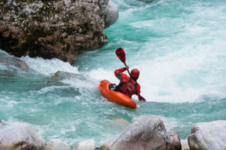 Whitewater kayaking