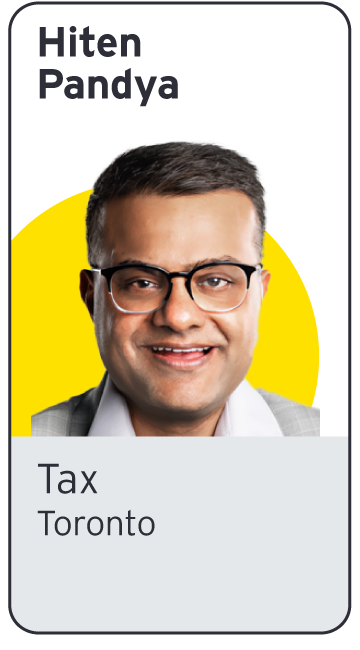 EY - Photo of Hiten Pandya | Tax