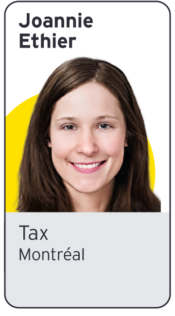 EY - Photo of Joannie Ethier | Tax