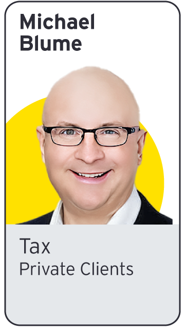 EY - Photo of Michael Blume | Tax
