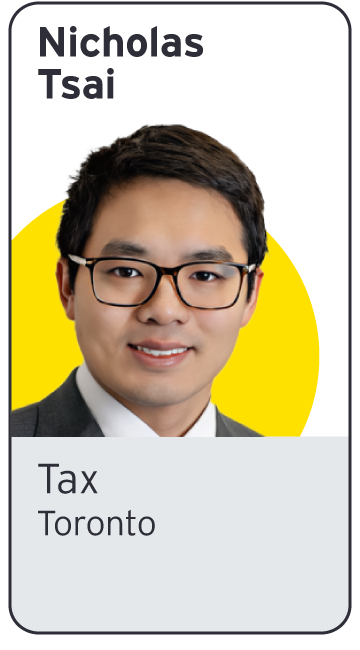 EY - Photo of Nicholas Tsai | Tax