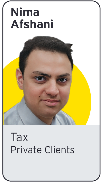 EY - Photo of Nima Afshani | Tax
