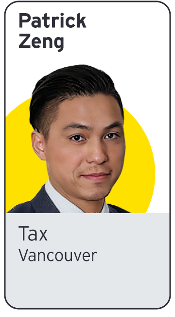 EY - Photo of Patrick Zeng | Tax