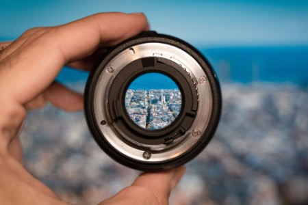 EY - View through camera lens