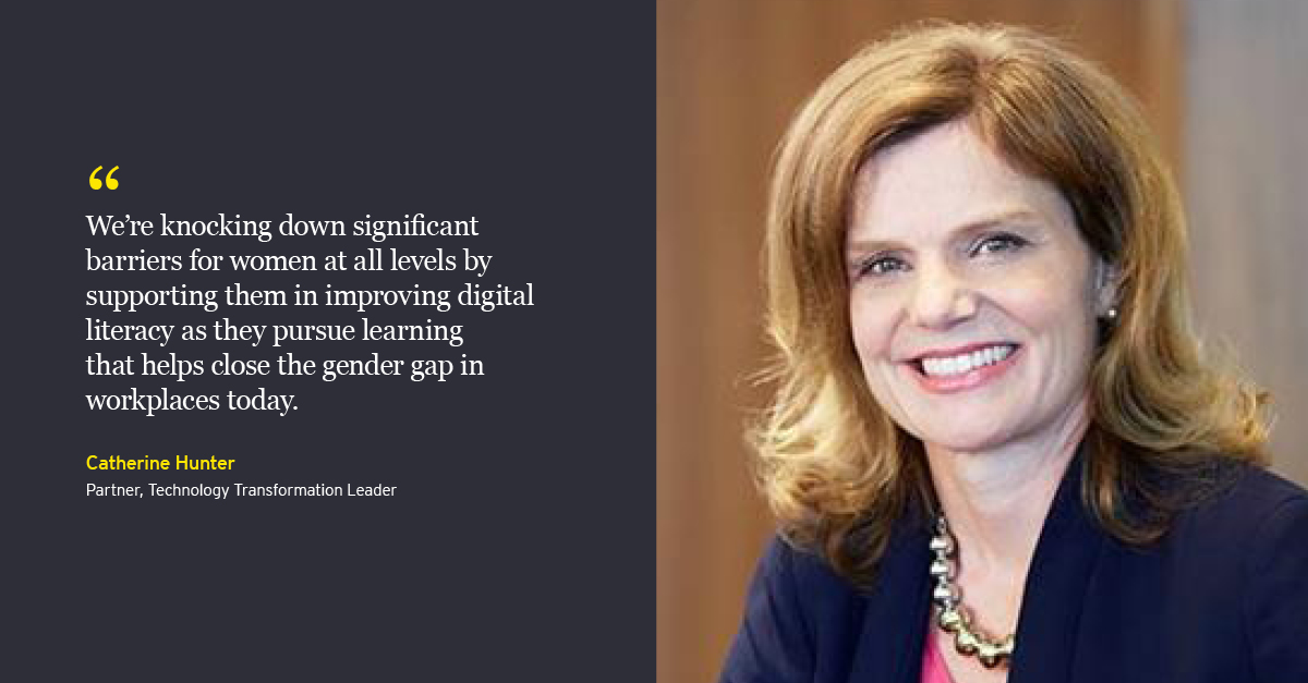 EY - Catherine Hunter, Partner Technology Transformation Leader quote