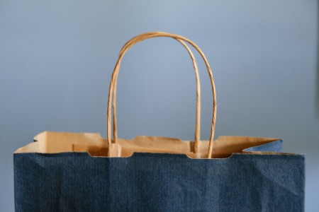 EY - Blue and brown tote