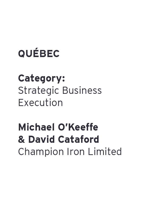 Michael O'Keeffe & David Cataford - Champion Iron Limited
