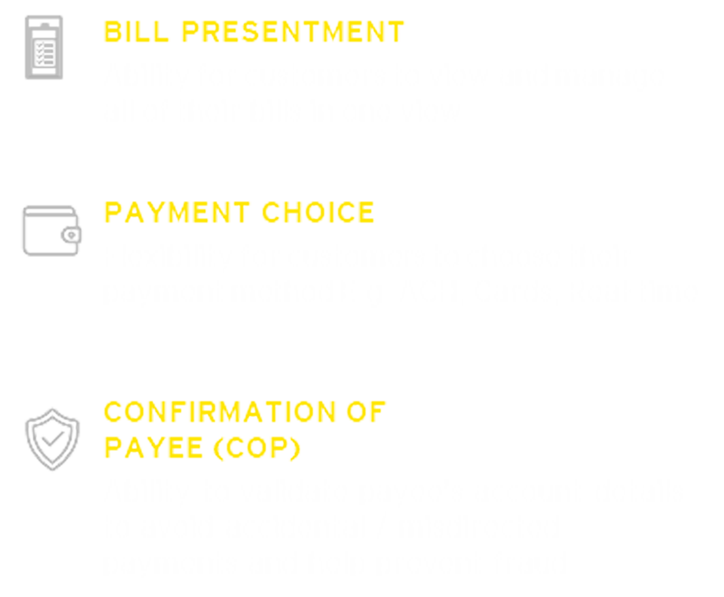 EY - Example Features of a Modern Bill Pay Experience