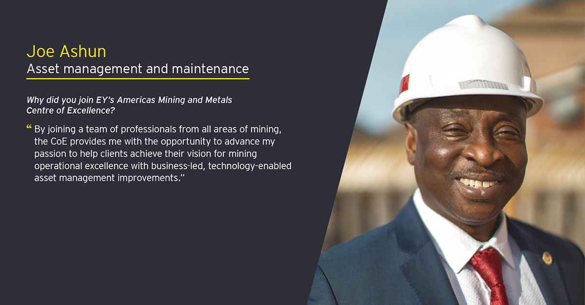 EY - Joe Ashun, Asset management and maintenance quote