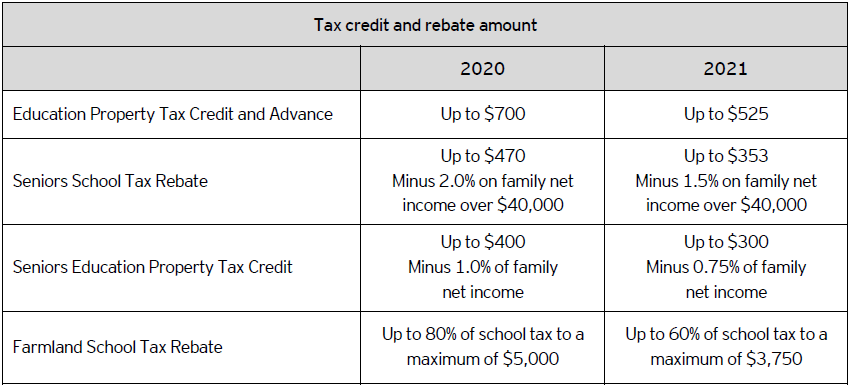 EY - Tax credit and rebate amount