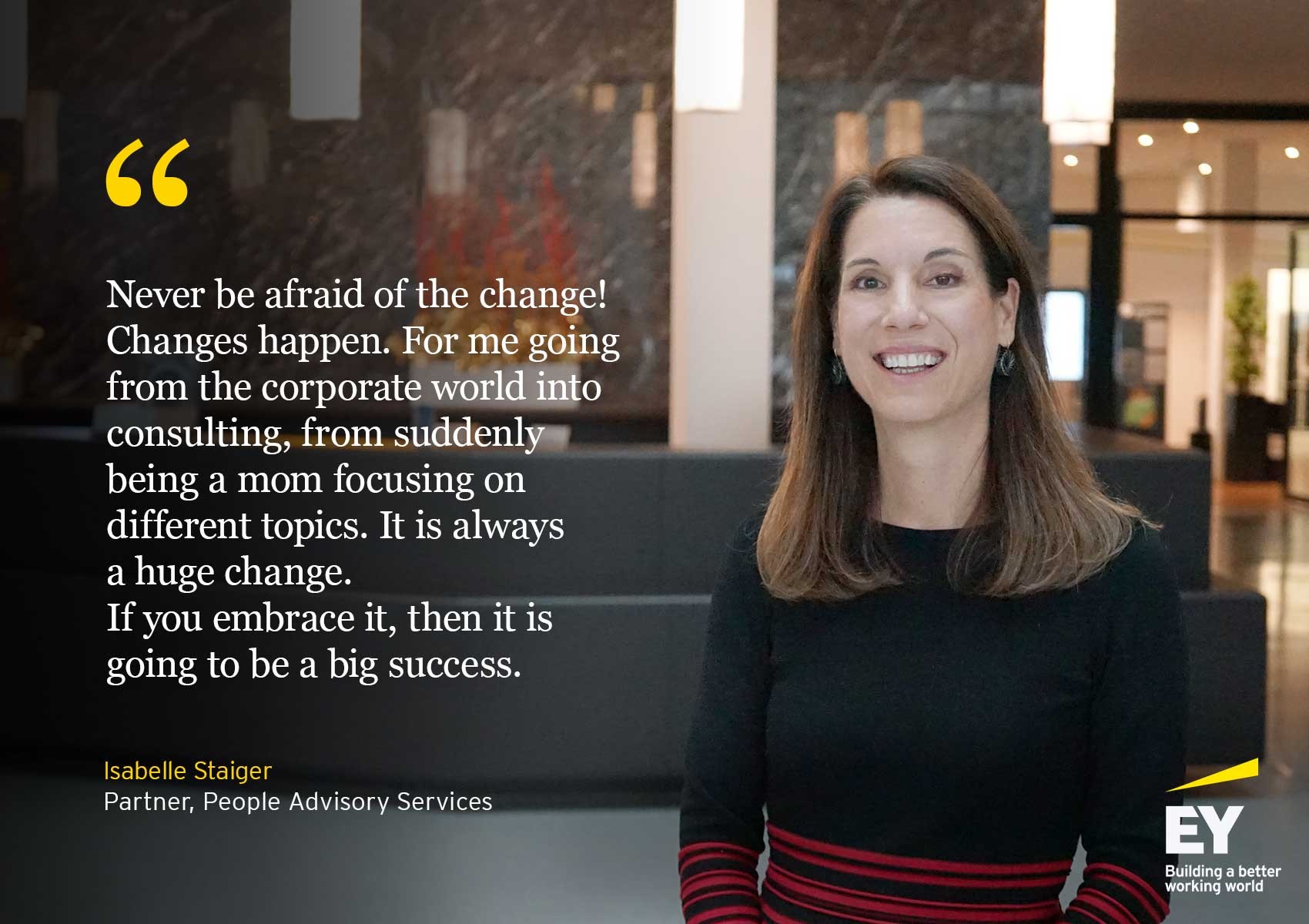 EY-Campaign-Extraordinary-Careers: Isabelle Staiger