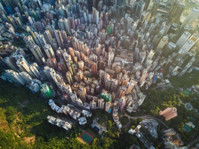 Aerial scene of Hong Kong, Victoria Peak