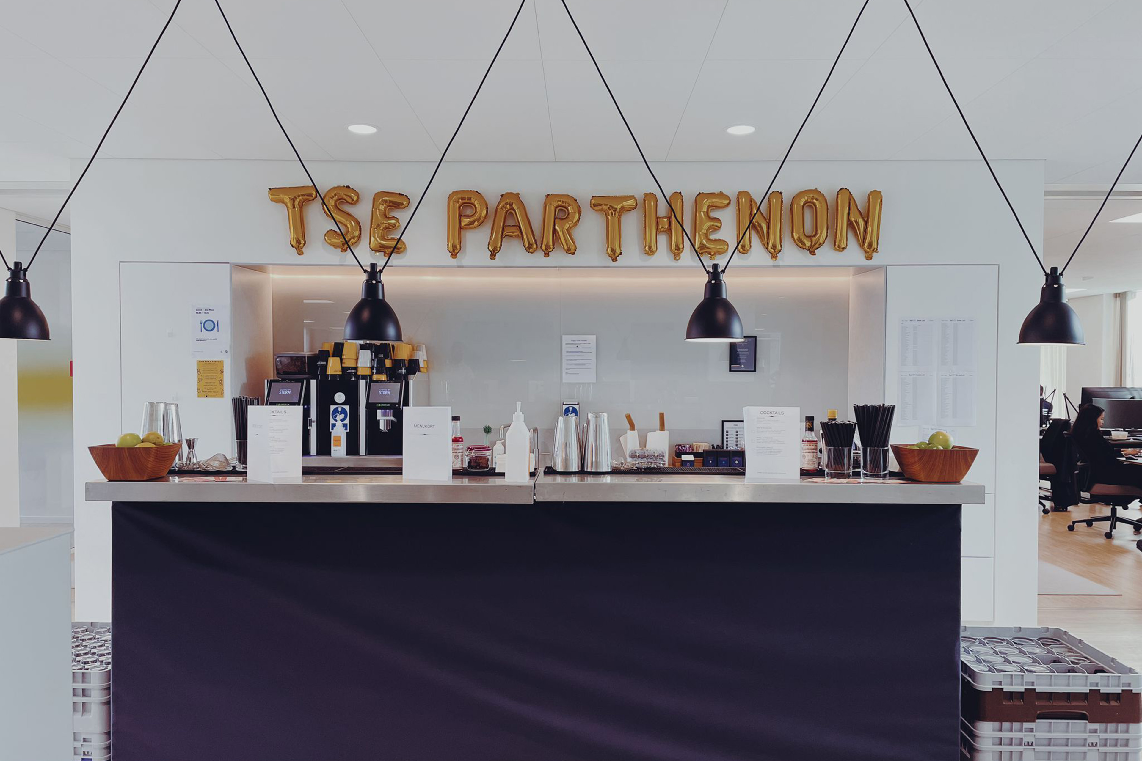 Social area for EY Parthenon in office