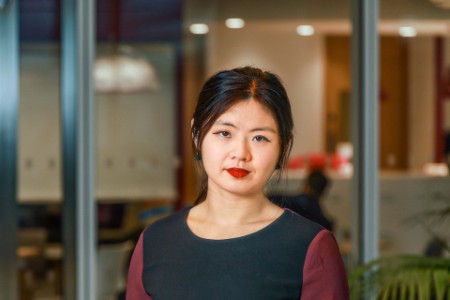 A photographic portrait of Sharon Chen
