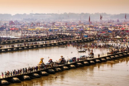 Kumbh Mela festival in Allahabad Uttar Pradesh, India