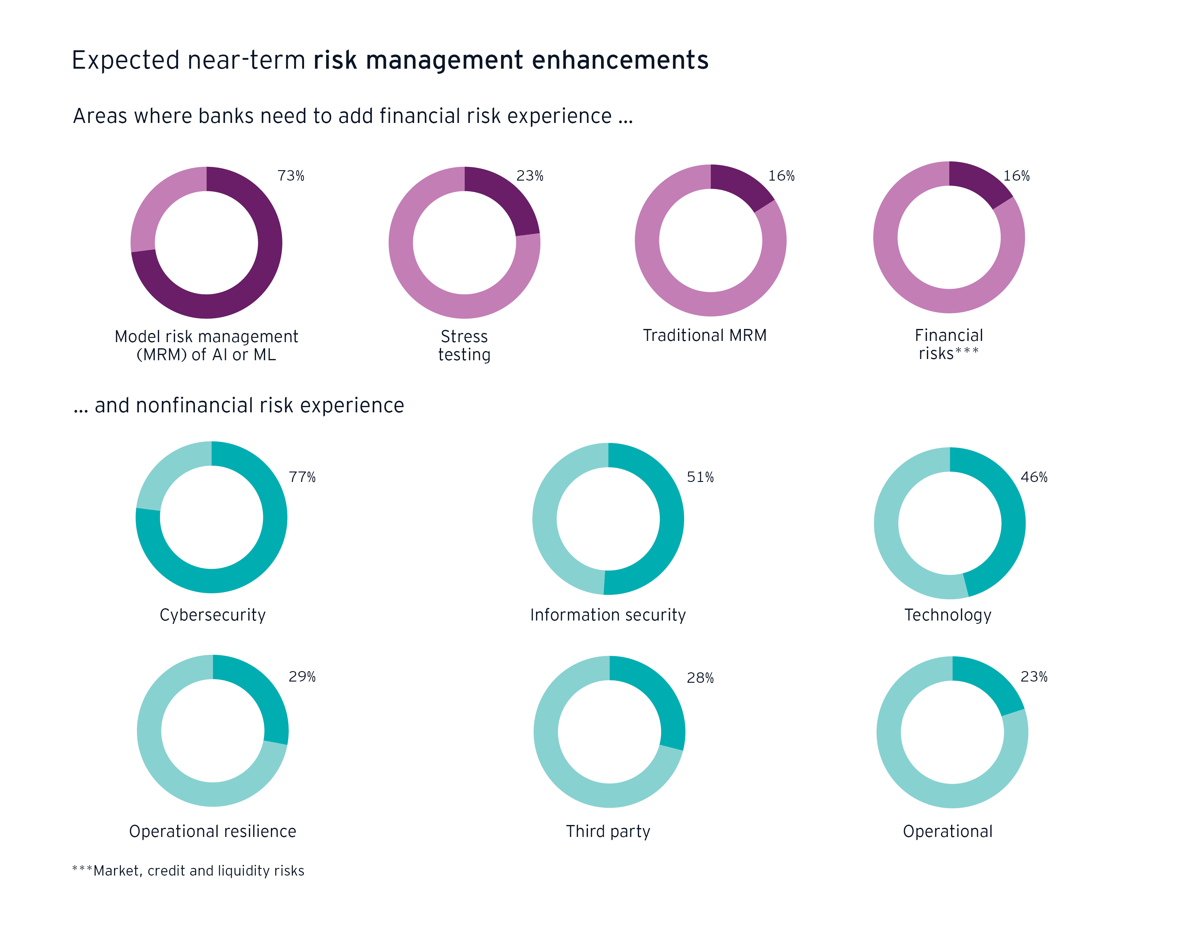 Infographics about financial and nonfinancial risk experience
