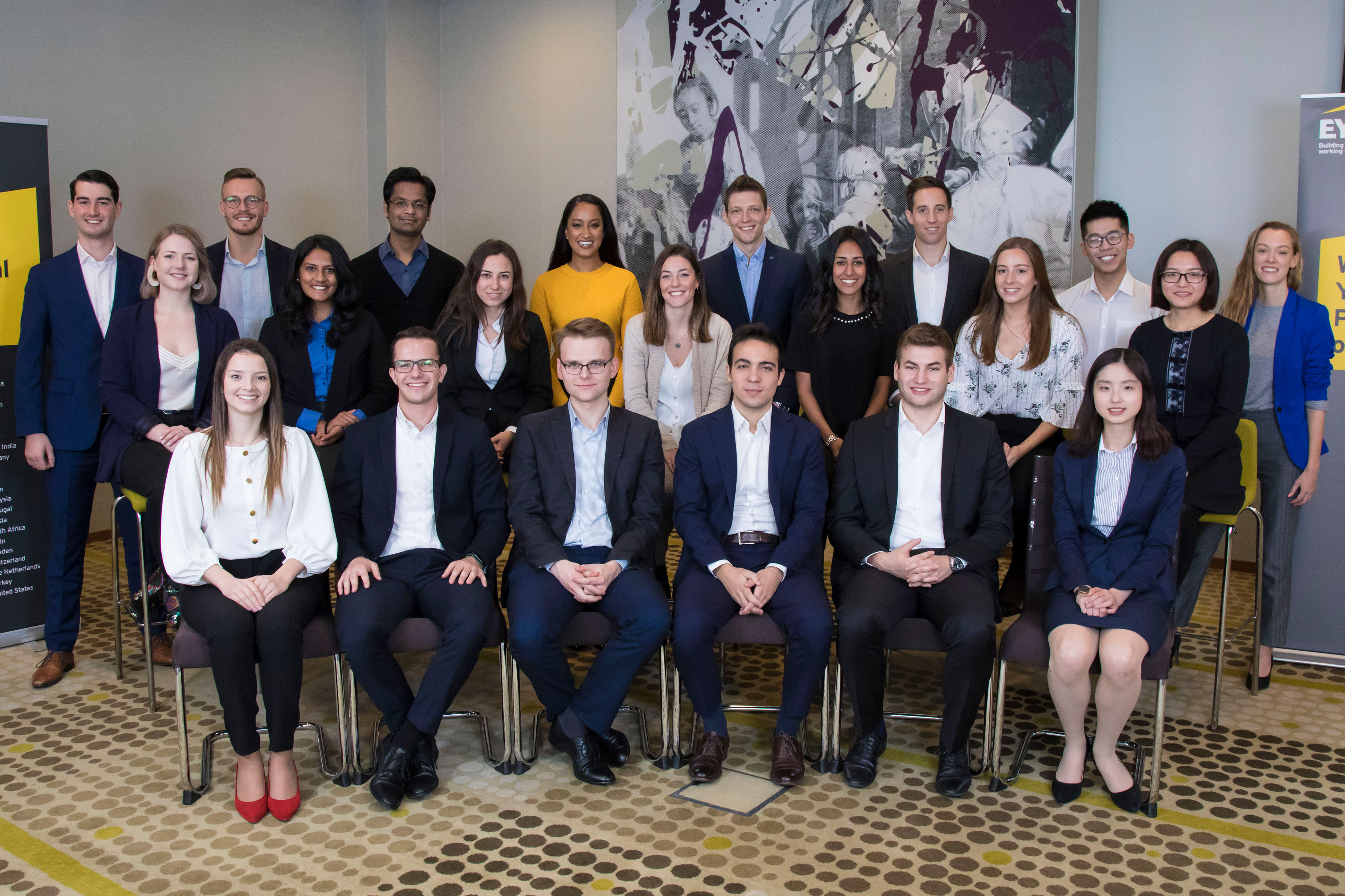 EY Young Tax Professional of the Year group photograph
