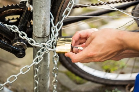 opening bike lock