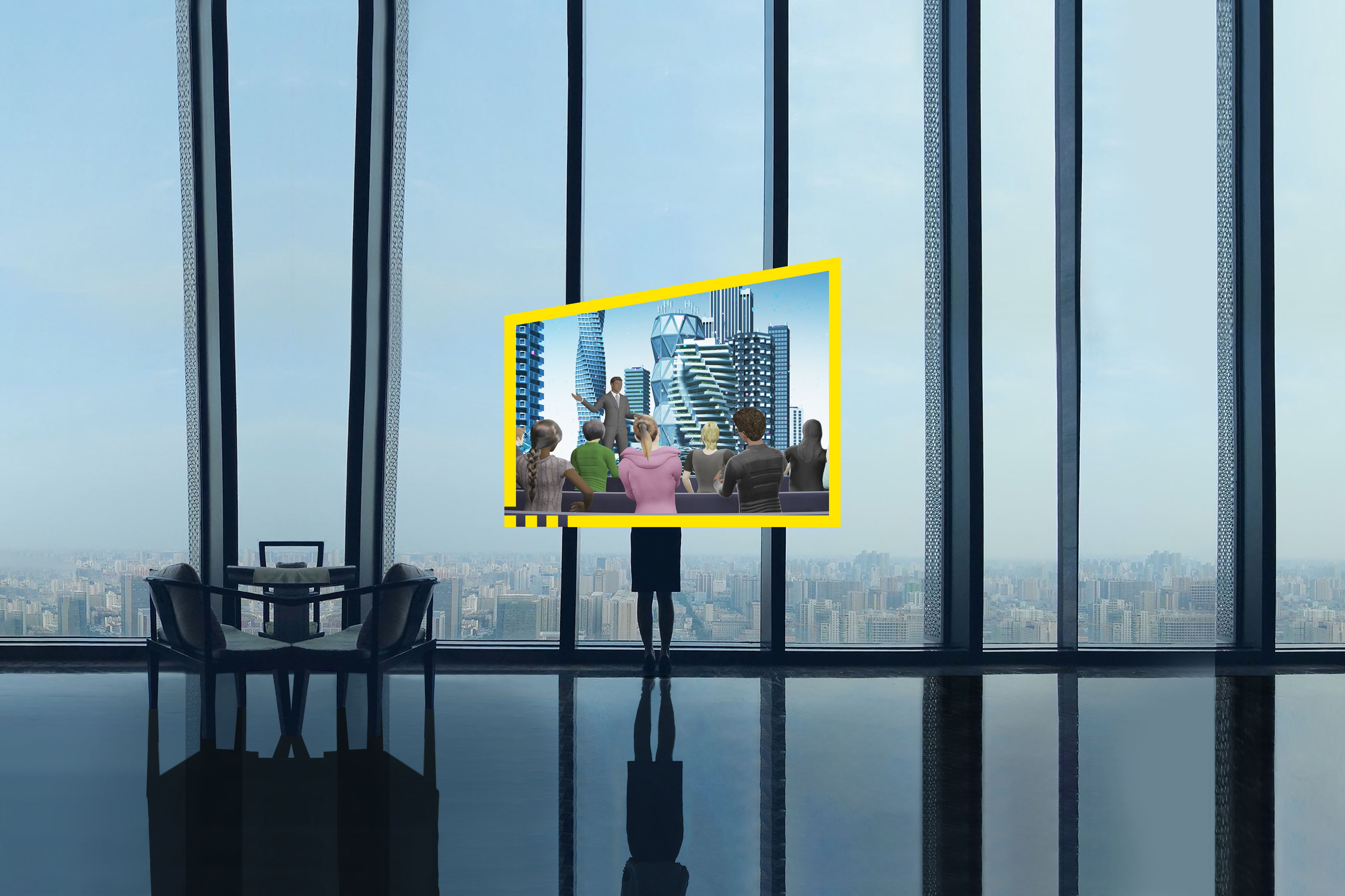 Reframe your future office metaverse meeting