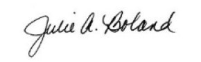 julie boland signature