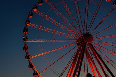 red ferris wheel
