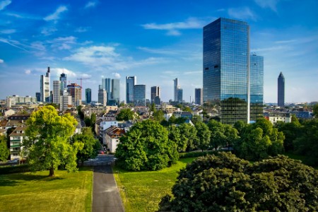 Vista del horizonte de Frankfurt
