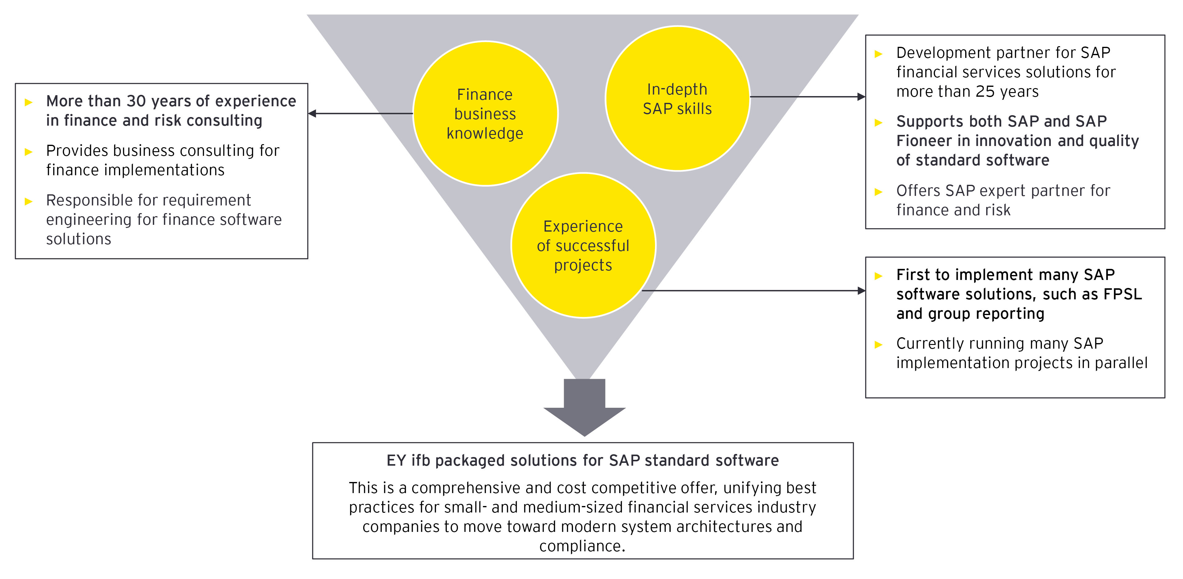 Diagrama de EY ifb solución integral for SAP