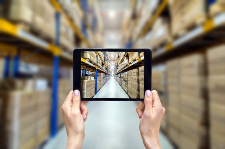 Tablet in supply warehouse
