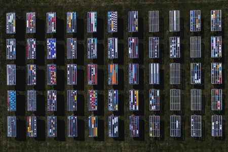 Solar panels by drone