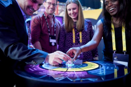 Innovation Realized guests interactive table