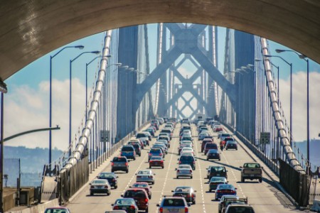 Bay bridge i San Francisco