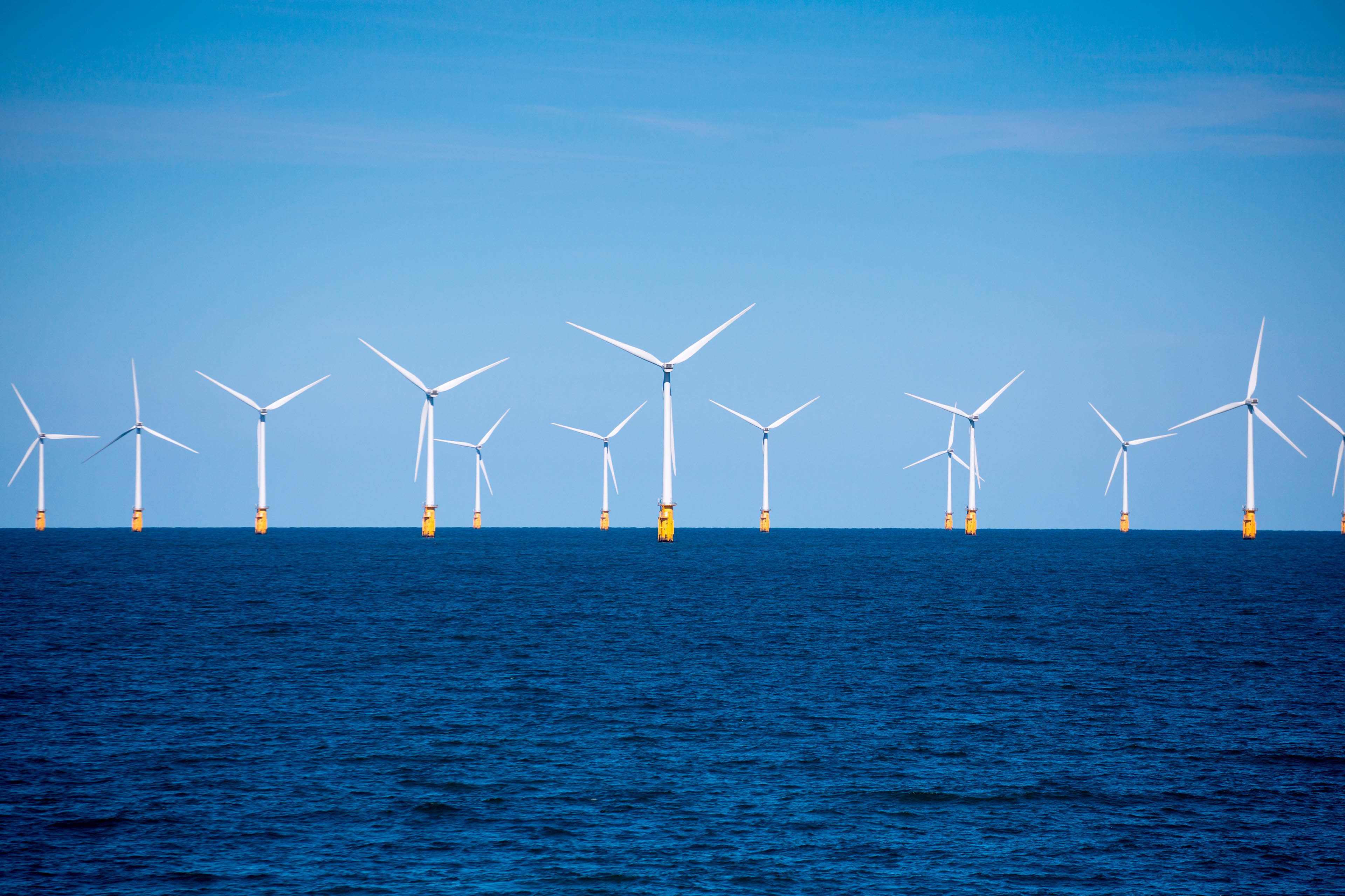 London Array offshore wind park in North Sea