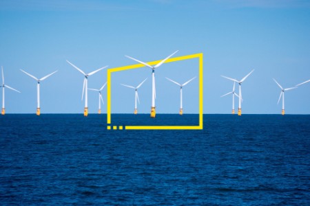 London array offshore wind park in north sea