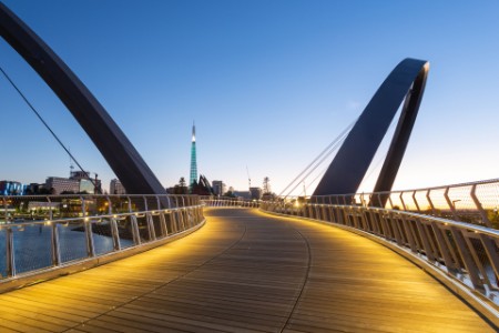 Elizabeth Quay Bridge, Perth, Western Australia