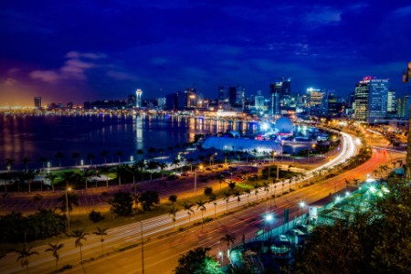 Skyline of capital city Luanda, Angola, Africa