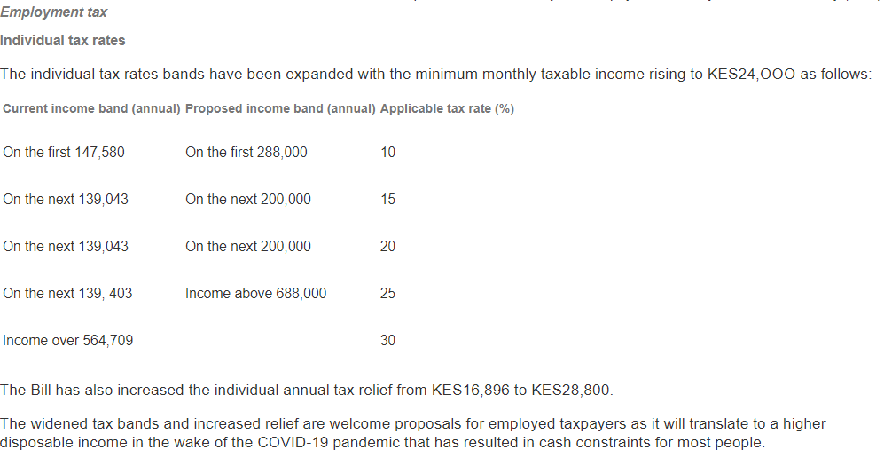 Employment tax individual tax rates table