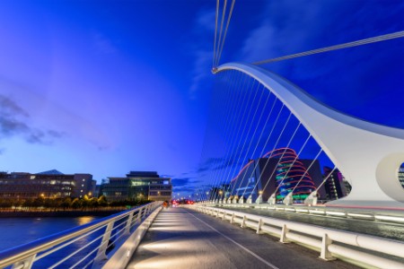 View of bridge in Dublin
