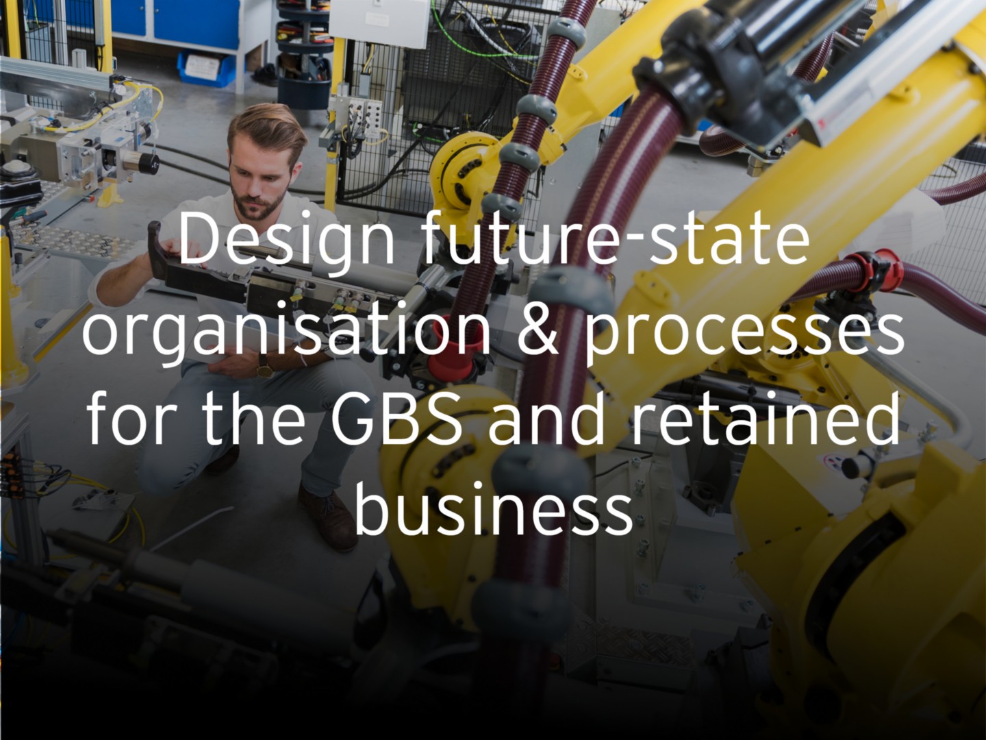 Design future-state organisation & processes for the GBS and retained business