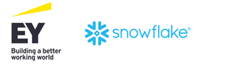 EY and snowflake logo