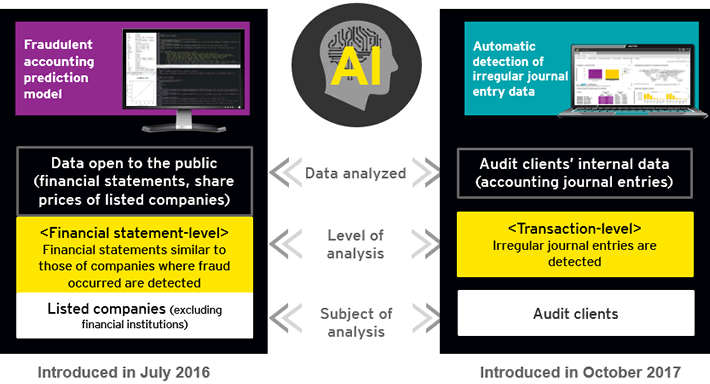 EY ShinNihon applies artificial intelligence (AI) algorithms to automatically detect irregular journal entry data