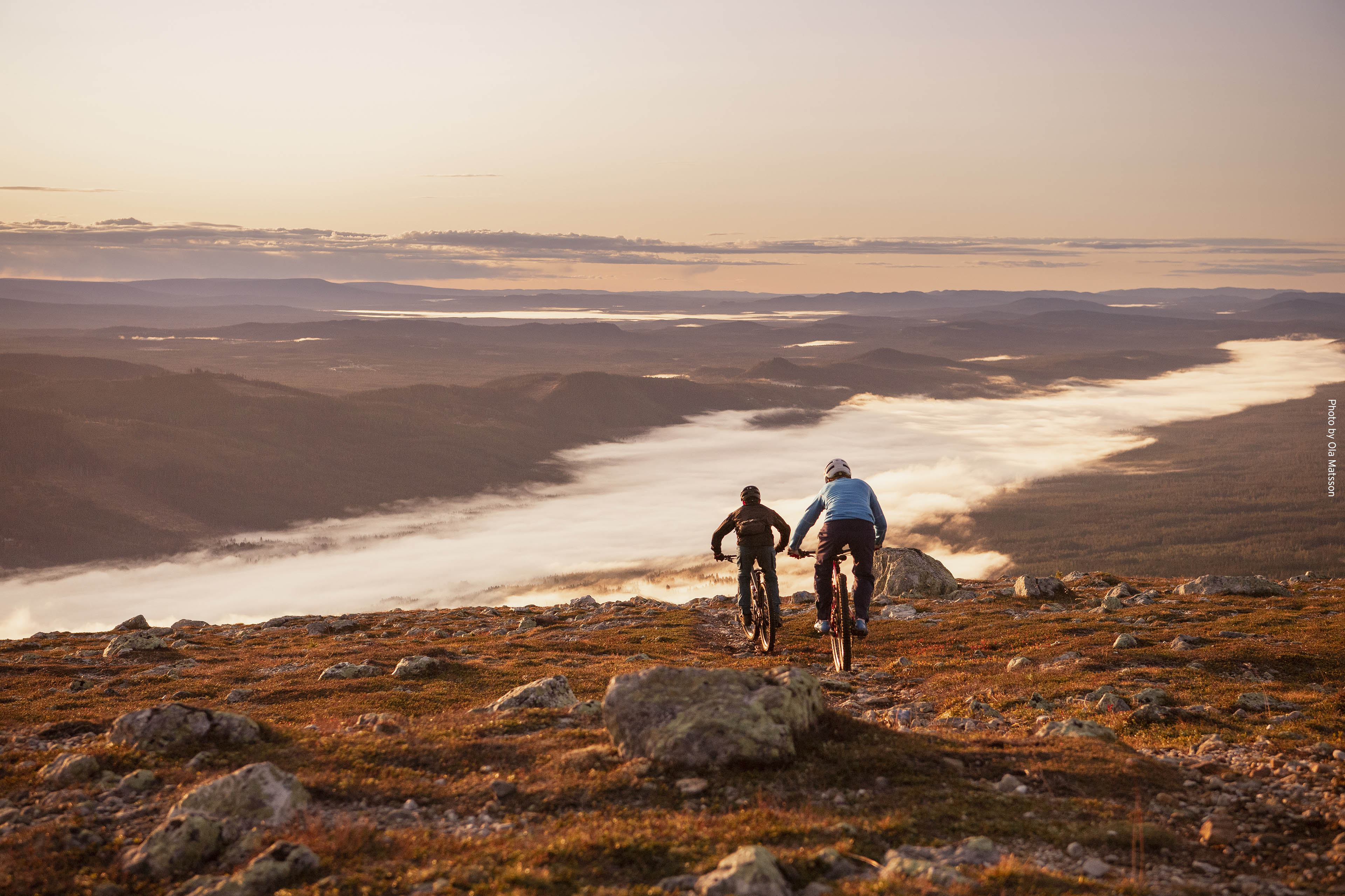 Mountainbikers in Trysil