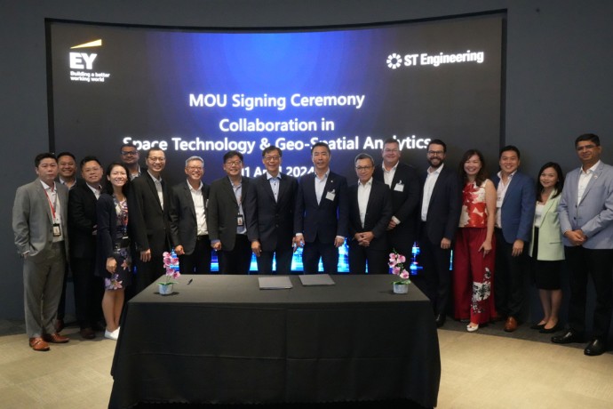 ST Engineering and EY sign MOU in space technology and geospatial analytics for sustainability purposes