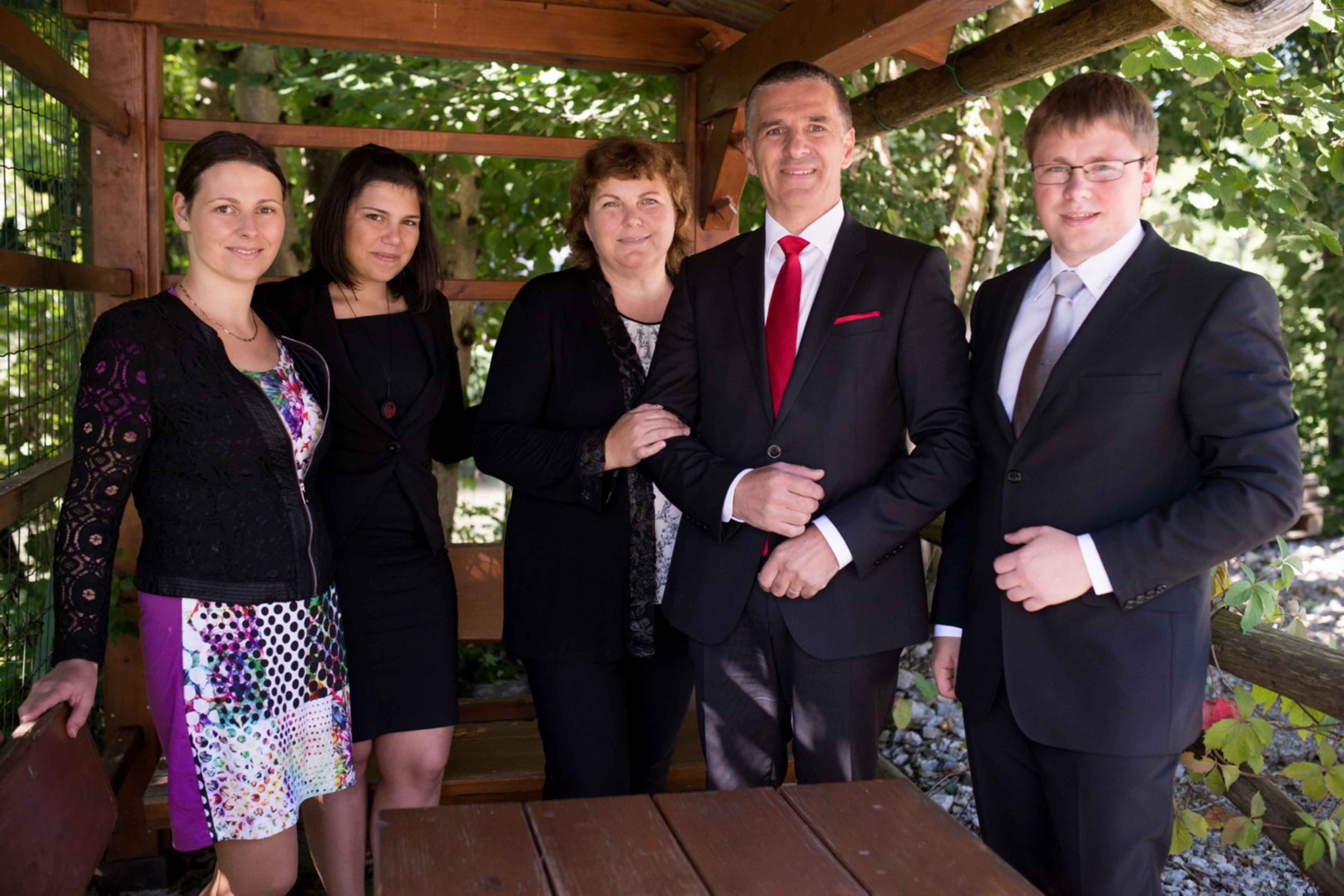 Viktorija Lazar, Supervisor, co-owner and wife of Agromehanika founder Friderik Lazar, Franc Selak, Supervisor and co-owner, Janez Pušavec, Supervisor and co-owner of Agromehanika d. d.