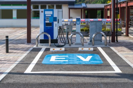 EV charging station for electric cars